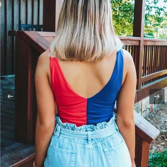 Red and blue bodysuit - Picture 3 of 3